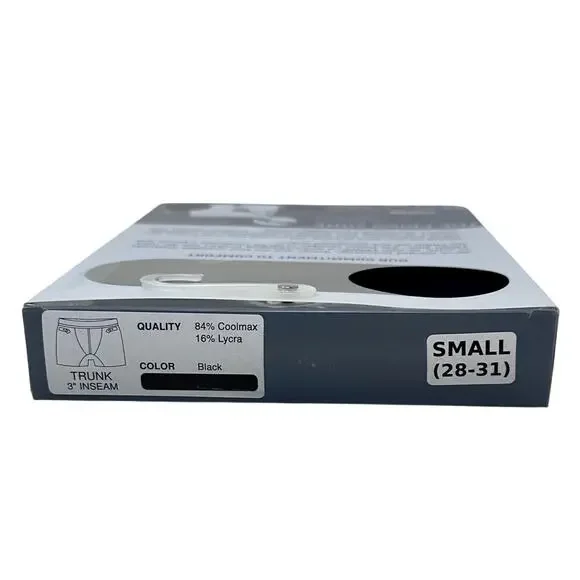 NEW IN BOX FRIGO Men's cool max collection trunks size small (28-31) 3" inseam - Picture 2 of 4